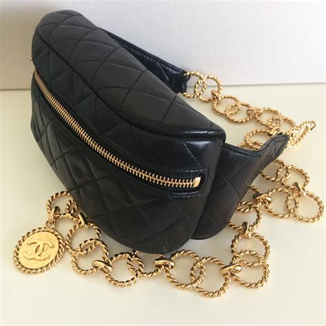 chanel waist bag chain|chanel waist bag vintage.